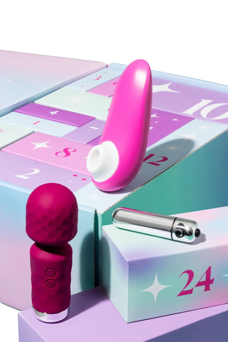 Calendrier de l'Avent érotique 2026 Enjoy – Womanizer Starlet 3, mini wand et bullet vibrant