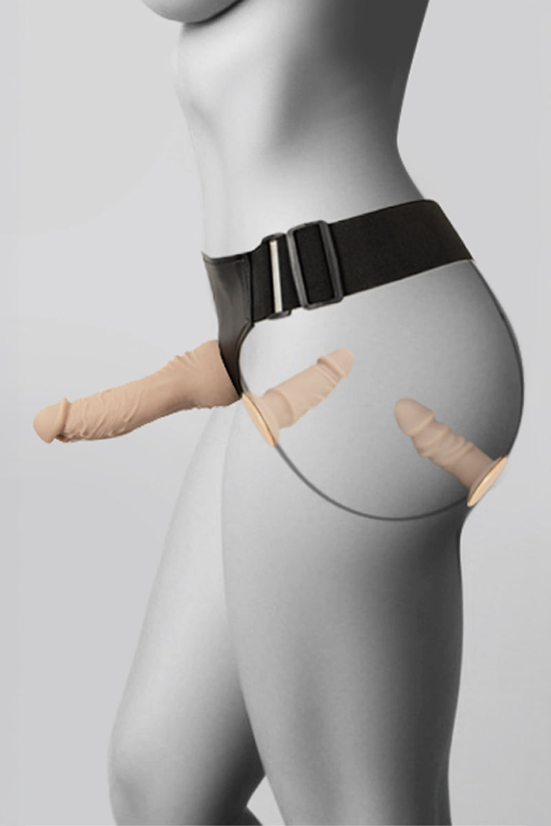 Gode-ceinture 3 dildos multi-positions - You2Toys — vue 5