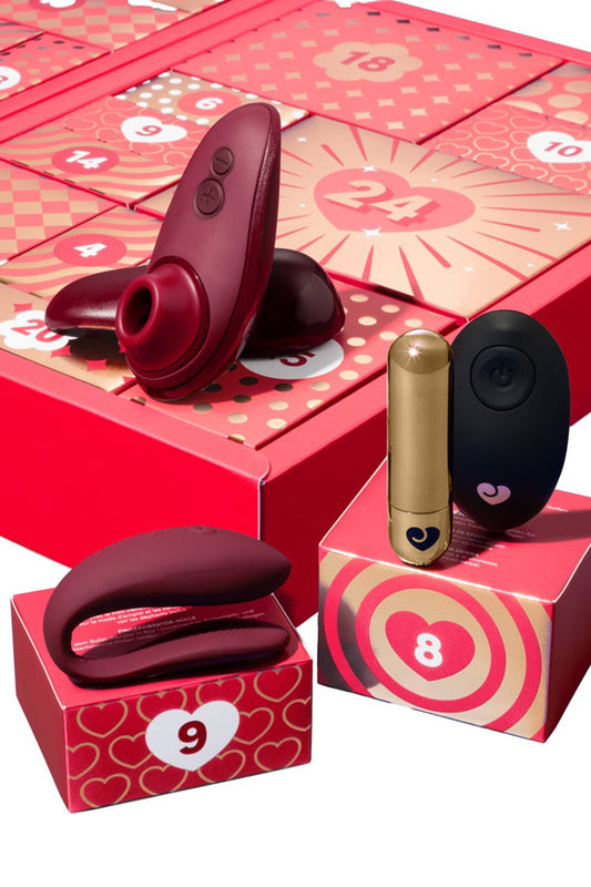 Calendrier de l'Avent érotique 2026 avec Womanizer Liberty et We-Vibe Sync Lite