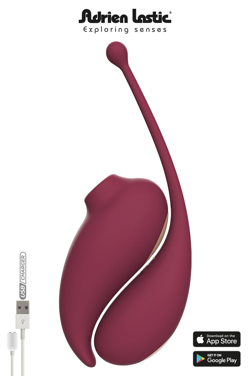 Oeuf vibrant et stimulateur clitoridien connectés Inspiration — Adrien Lastic