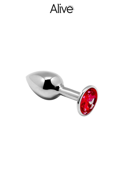 Plug métal bijou rouge S — Alive