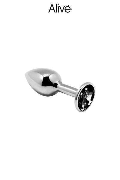 Plug métal bijou noir S — Alive