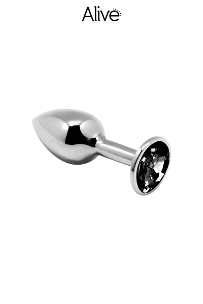 Plug métal bijou noir M — Alive