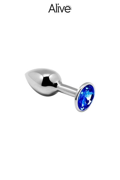 Plug métal bijou bleu S — Alive