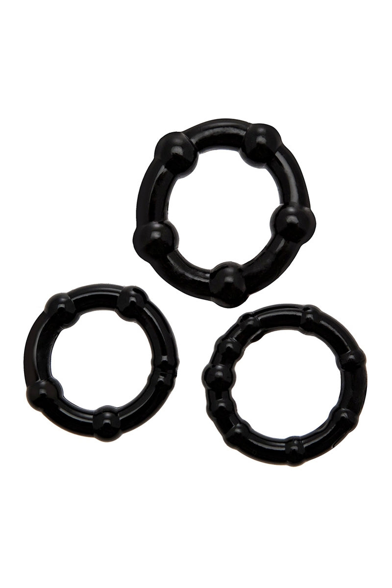 Set 3 Cockrings noir Babooom - Wooomy — Wooomy