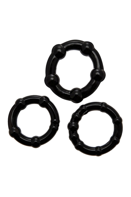 Set 3 Cockrings noir Babooom - Wooomy — Wooomy