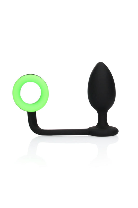 Plug avec cockring phosphorescent - Ouch — Ouch!