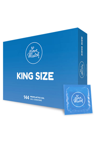 Boîte de 144 préservatifs King size Love Match