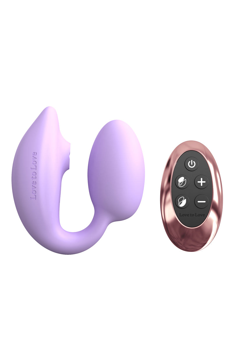 Double stimulateur Wonderlover mauve - Love to Love — Love to Love