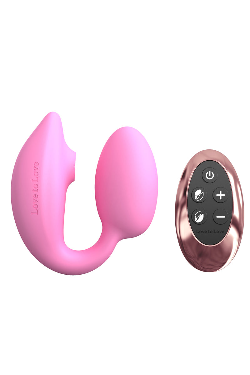 Double stimulateur Wonderlover rose - Love to Love — Love to Love