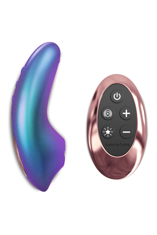 Masseur clitoridien télécommandé Dreamer Iridescent Turquoise - Love to Love — Love to Love
