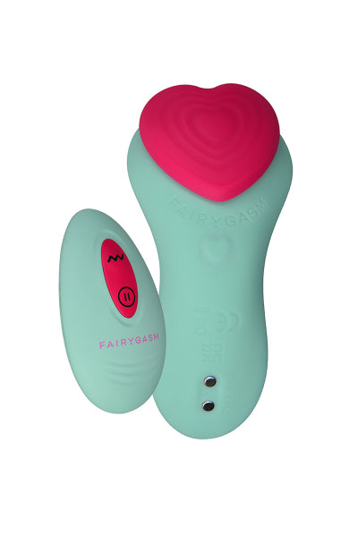 Stimulateur de culotte télécommandé HeartGem vert — FairyGasm