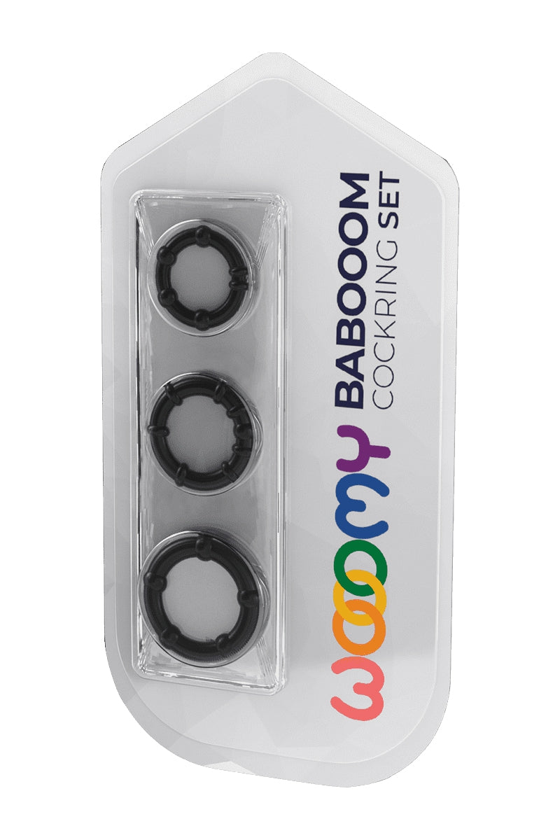 Set 3 Cockrings noir Babooom - Wooomy — vue 3