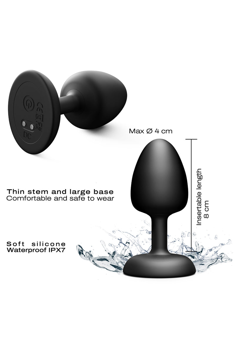 Plug anal vibrant télécommandé Geisha Plug Infinite L - Dorcel — vue 5