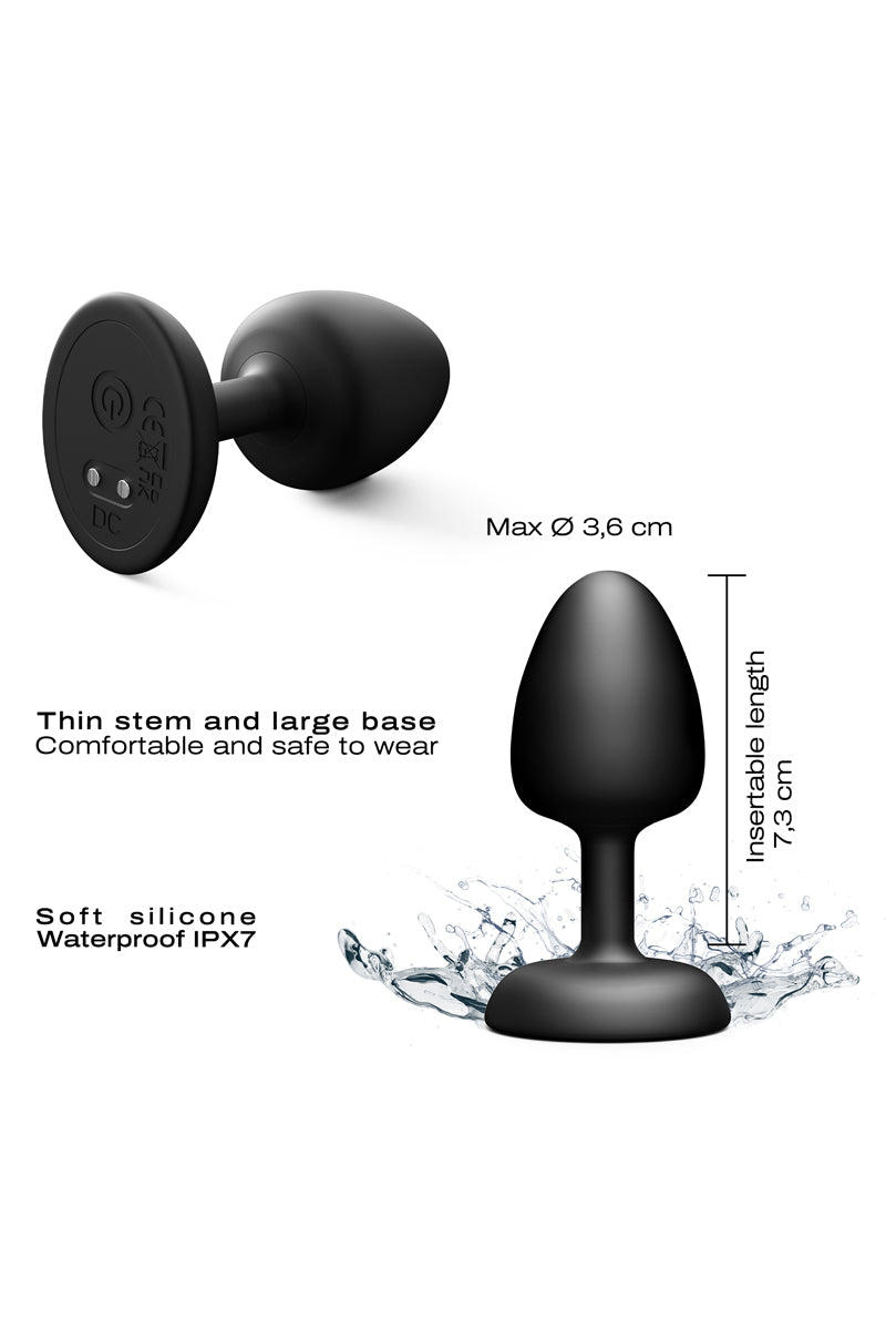 Plug anal vibrant télécommandé Geisha Plug Infinite M - Dorcel — vue 5