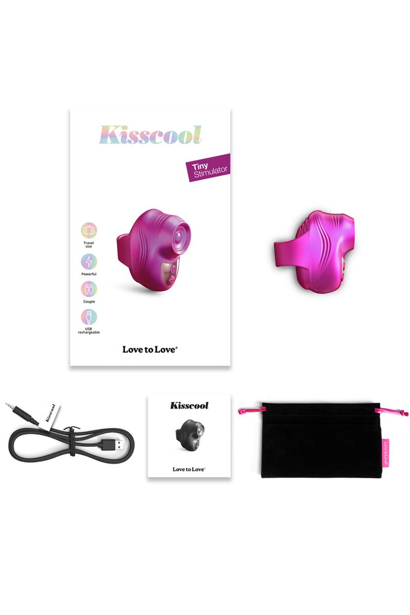 Stimulateur clitoridien Kisscool fuchsia - Love to Love — vue 5