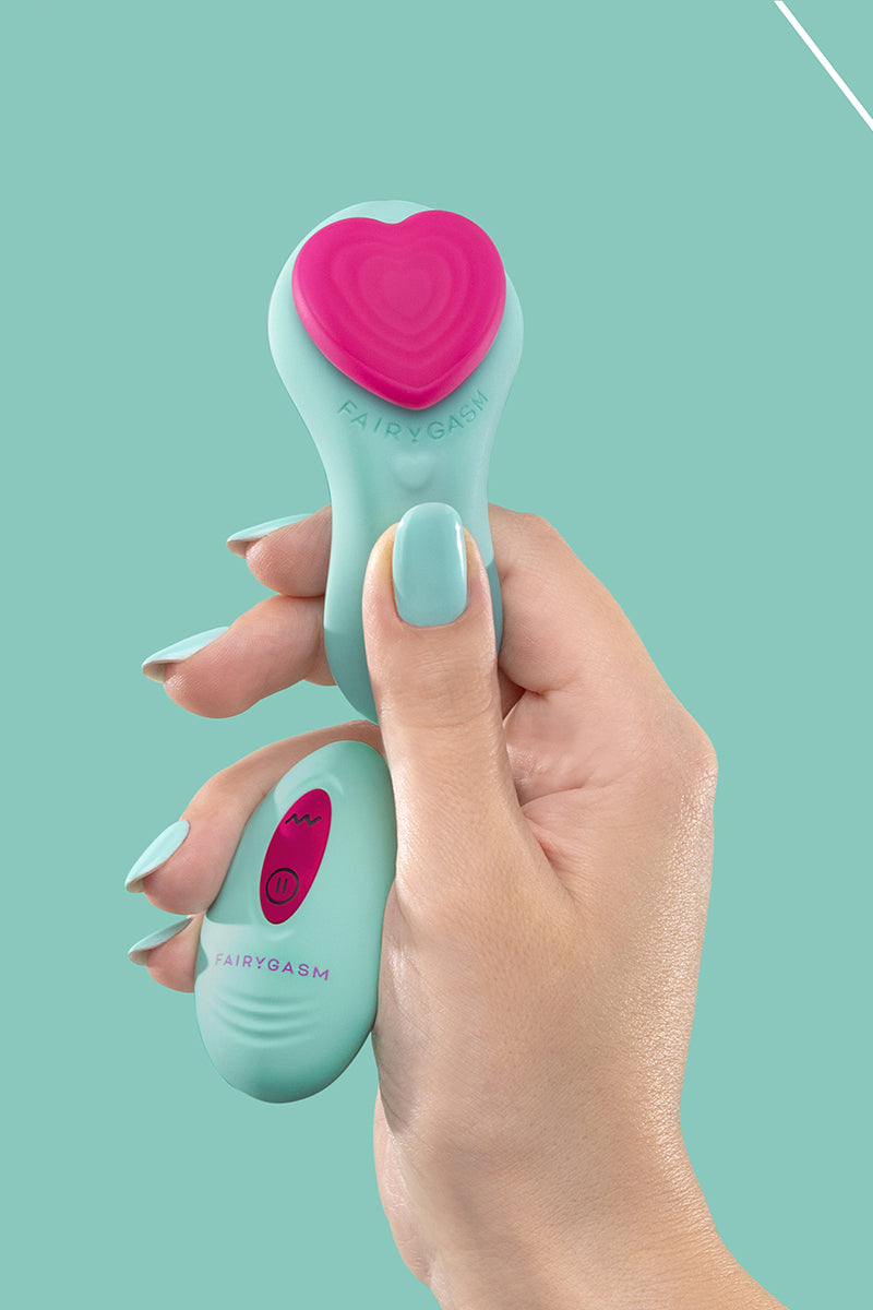 Stimulateur de culotte télécommandé HeartGem vert, FairyGasm, vue 3