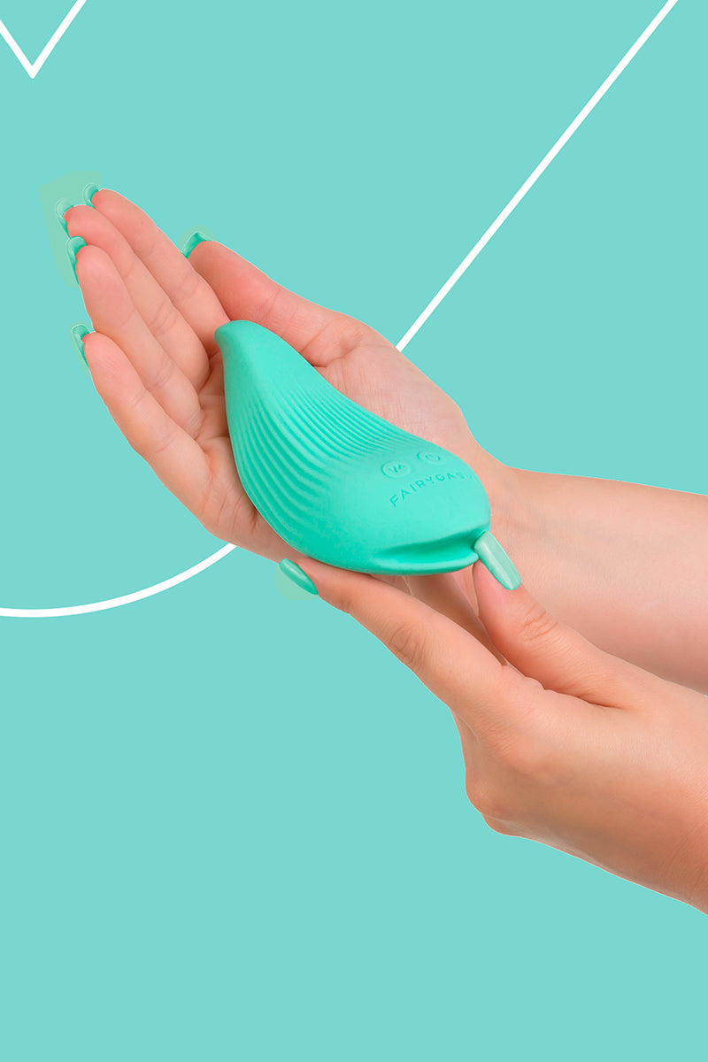 Mini vibromasseur DelightfulWave vert, FairyGasm, vue 3