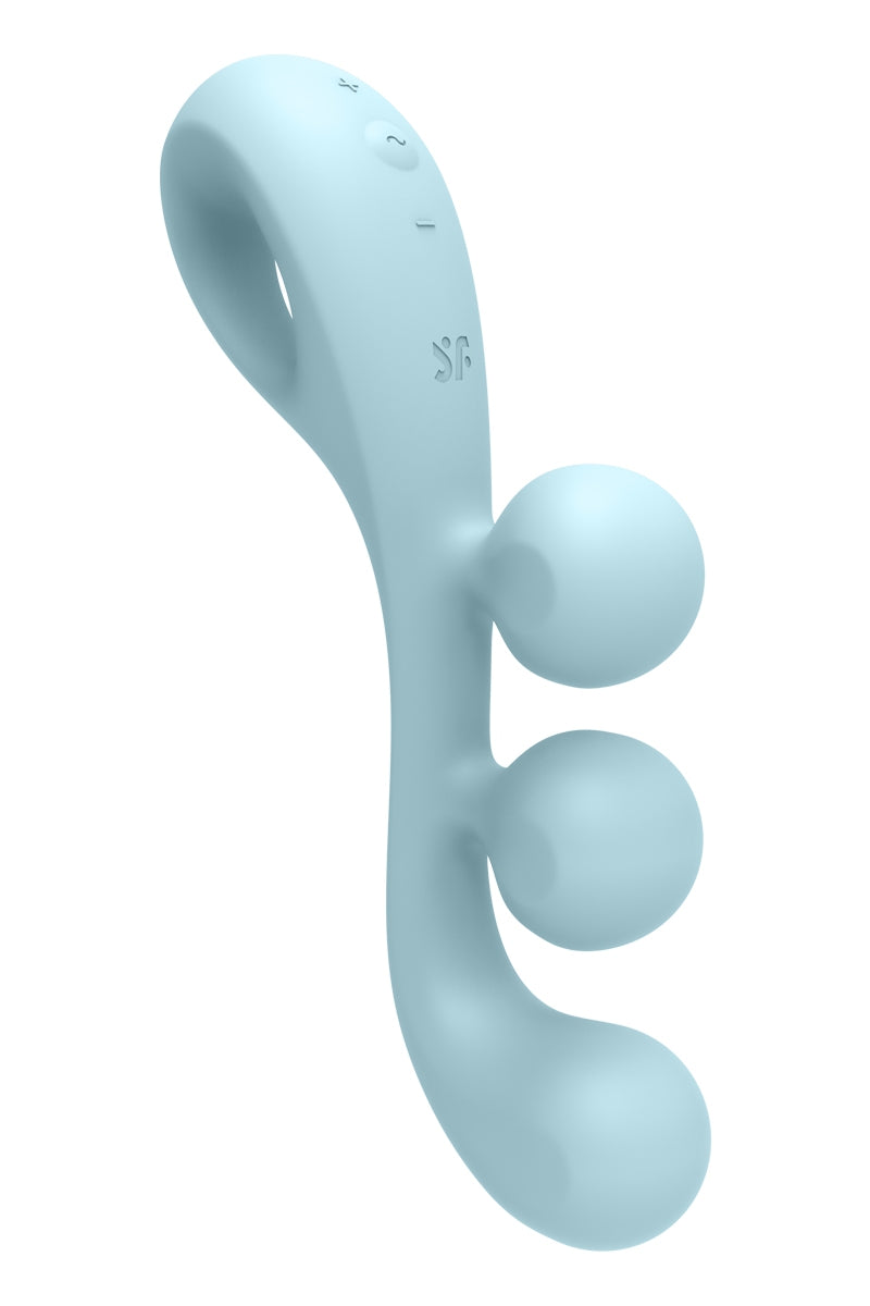 Multi-vibromasseur Tri Ball 2 bleu - Satisfyer — vue 2