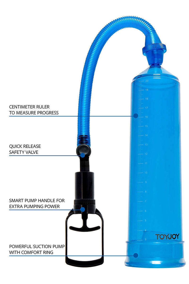 Pompe à pénis ToyJoy Power Pump bleu — vue 2