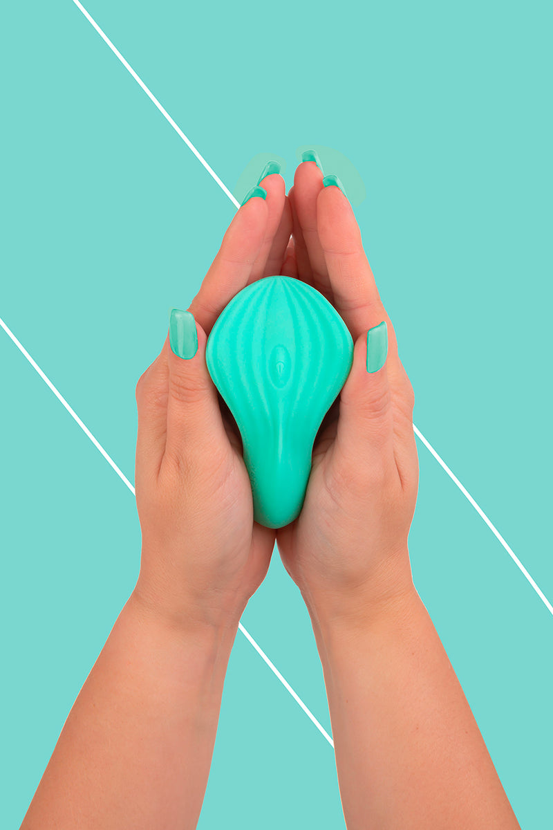 Mini vibromasseur clitoridien SilkenTouch vert, FairyGasm, vue 3