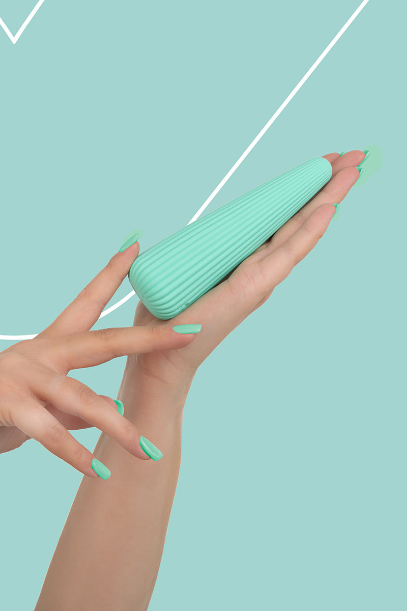 Vibromasseur IcyCone vert, FairyGasm, vue 3