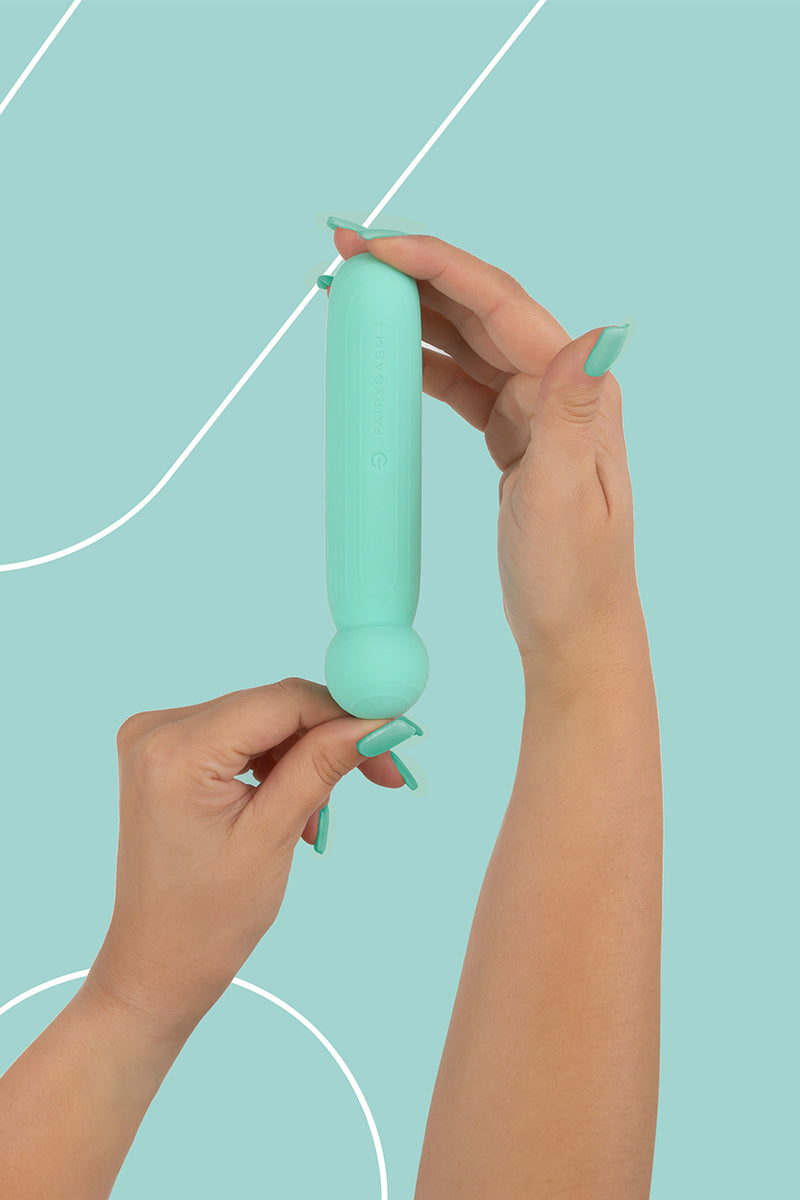 Vibromasseur point G LustTree vert, FairyGasm, vue 3