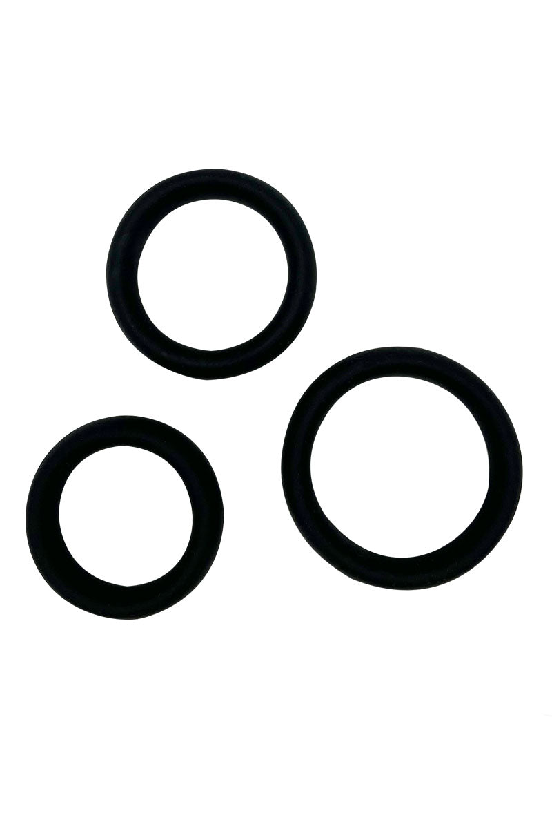 Kit 3 cockrings Sensual Pleasure Rings, Alive, vue 3
