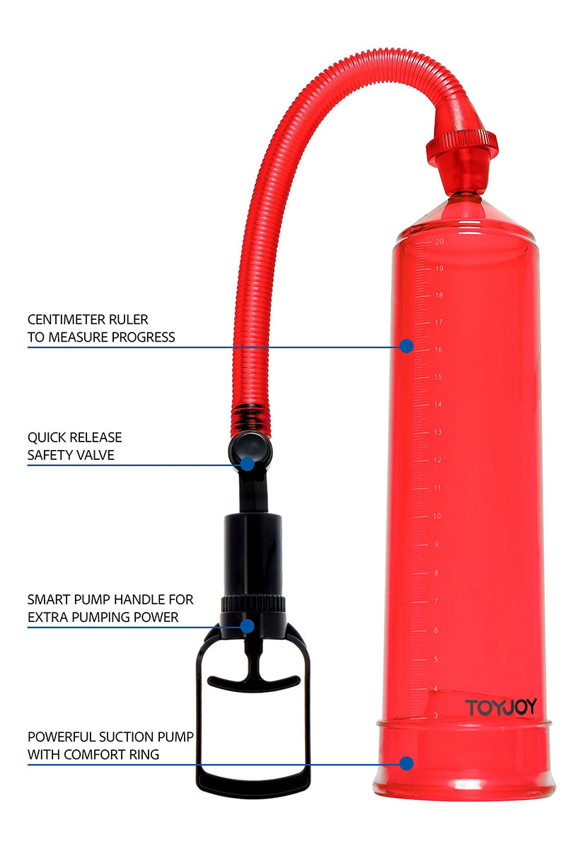 Pompe à pénis ToyJoy Power Pump rouge — vue 2