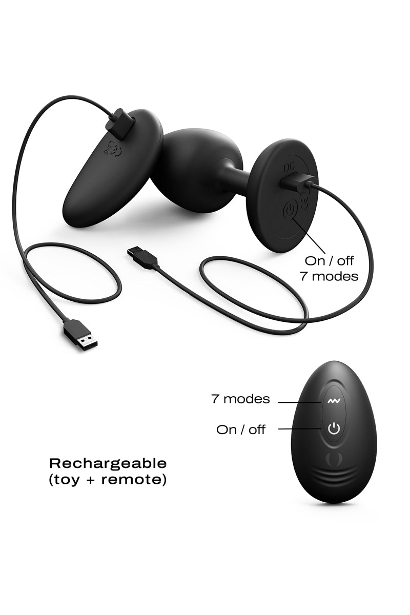 Plug anal vibrant télécommandé Geisha Plug Infinite L - Dorcel — vue 2