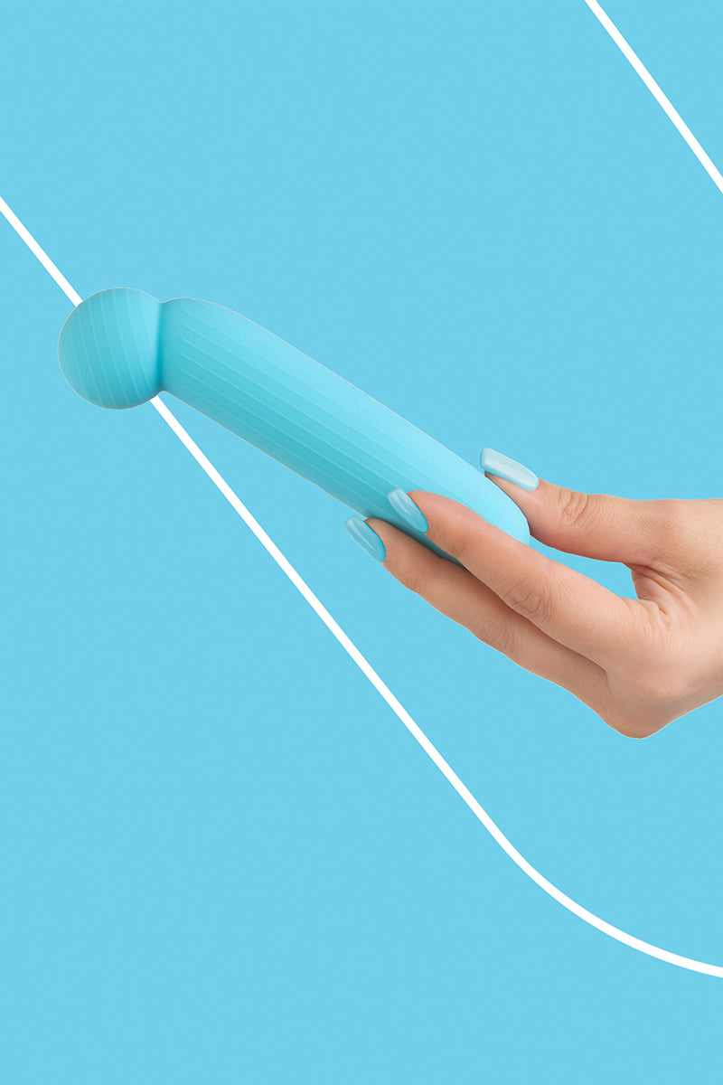 Vibromasseur point G LustTree bleu, FairyGasm, vue 3