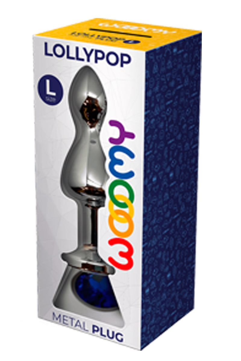 Plug bijou Lollypop bleu L - Wooomy — vue 3