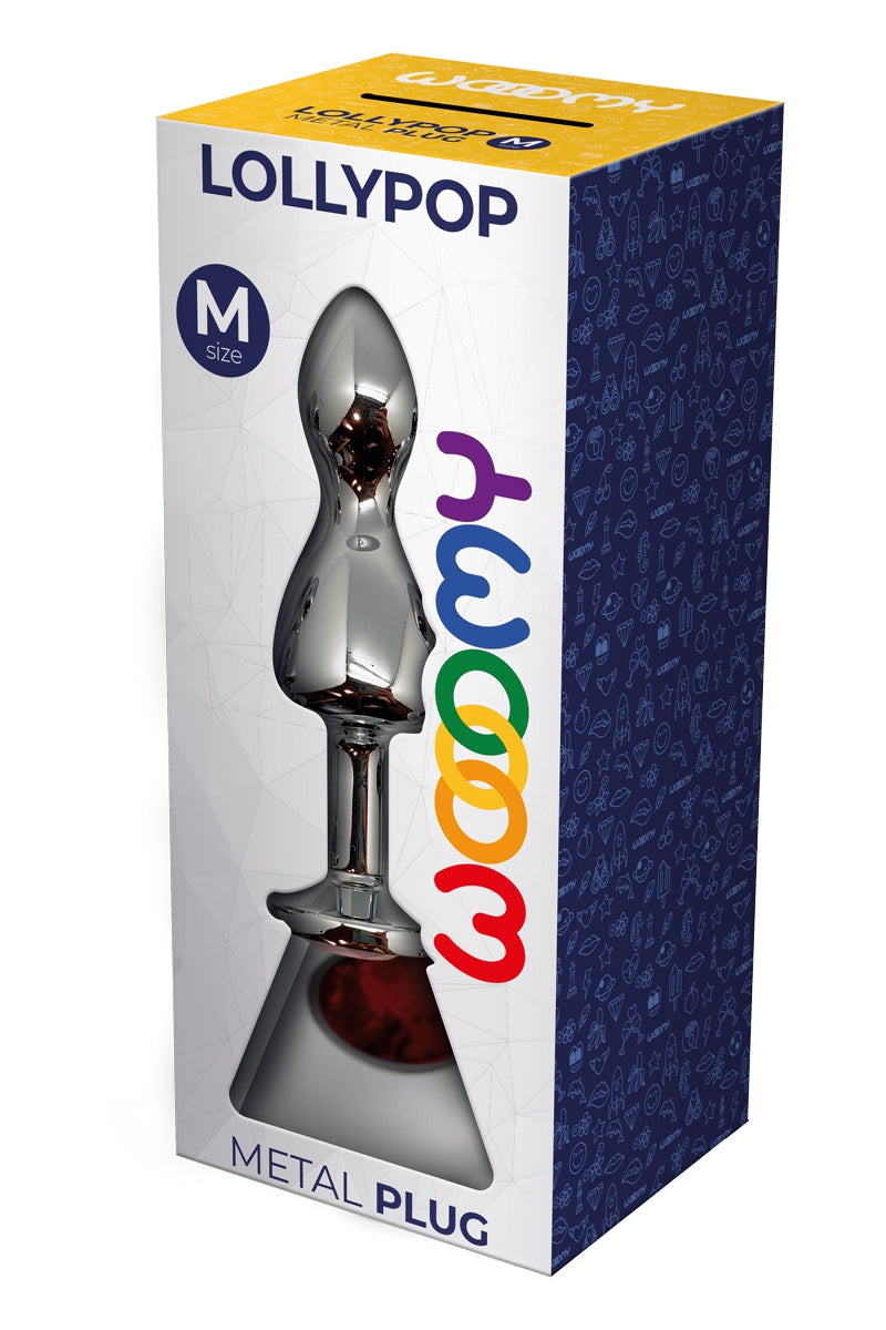 Plug bijou Lollypop rouge M - Wooomy — vue 3