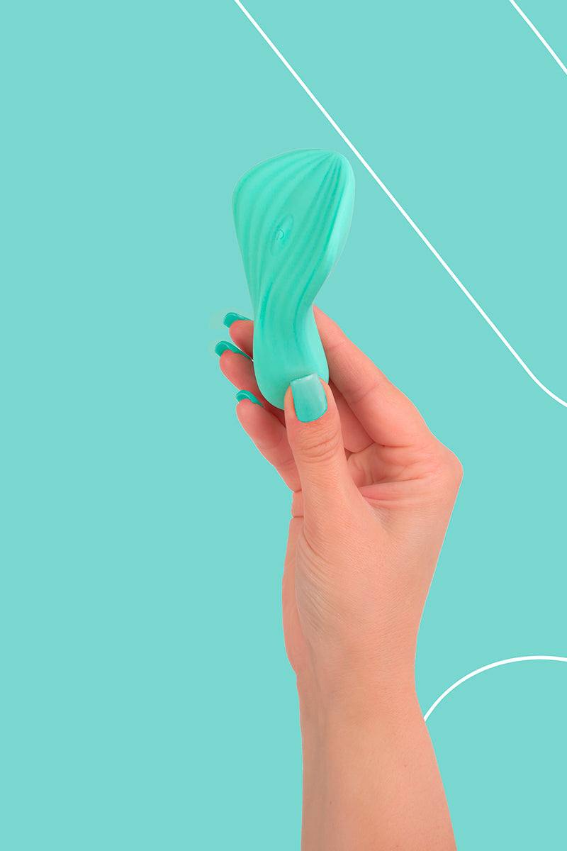 Mini vibromasseur clitoridien SilkenTouch vert, FairyGasm, vue 4