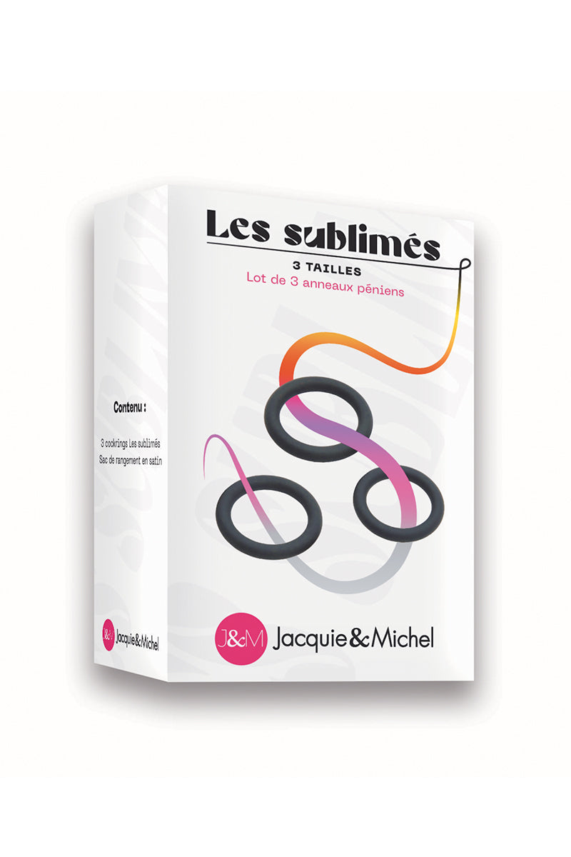 Set de 3 cockrings Les sublimés - Jacquie et Michel — vue 3