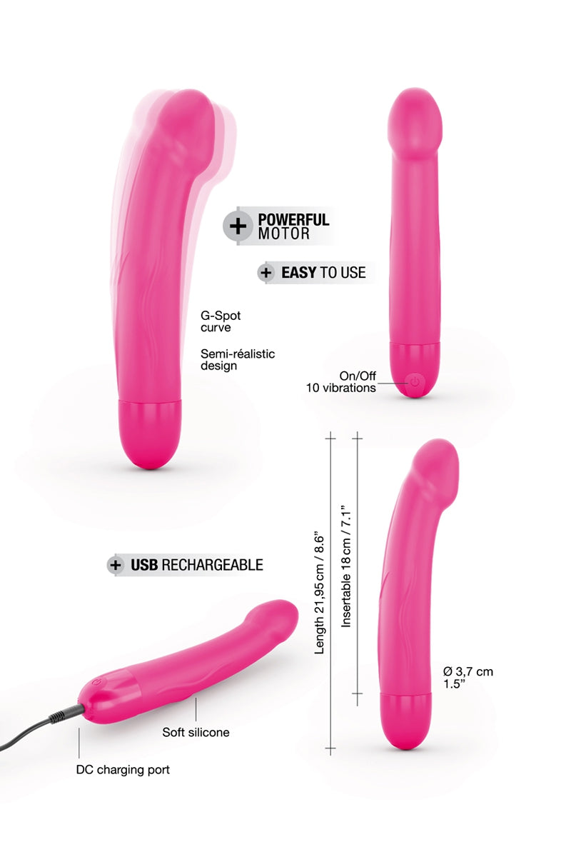 Vibro rechargeable Real Vibration rose M 2.0 - Dorcel — vue 4