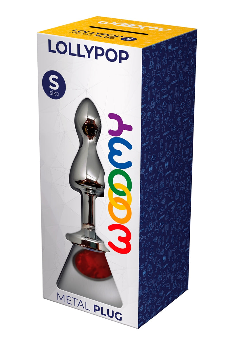 Plug bijou Lollypop rouge S - Wooomy — vue 3