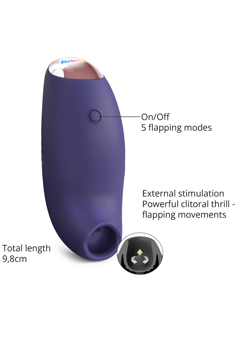 Stimulateur clitoridien Believer violet - Love to Love — vue 4
