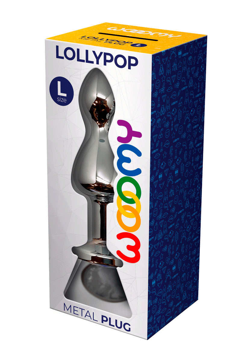 Plug bijou Lollypop transparent L - Wooomy — vue 3