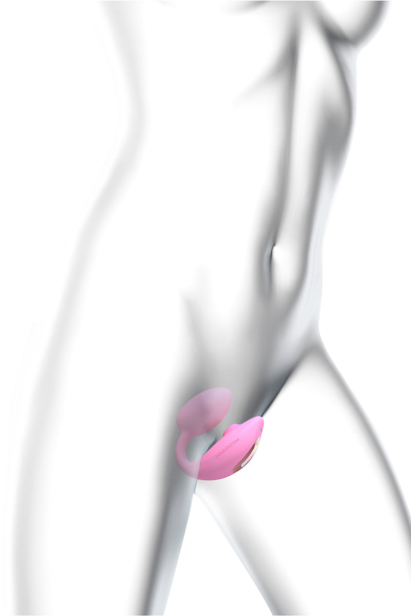 Double stimulateur Wonderlover rose - Love to Love — vue 4