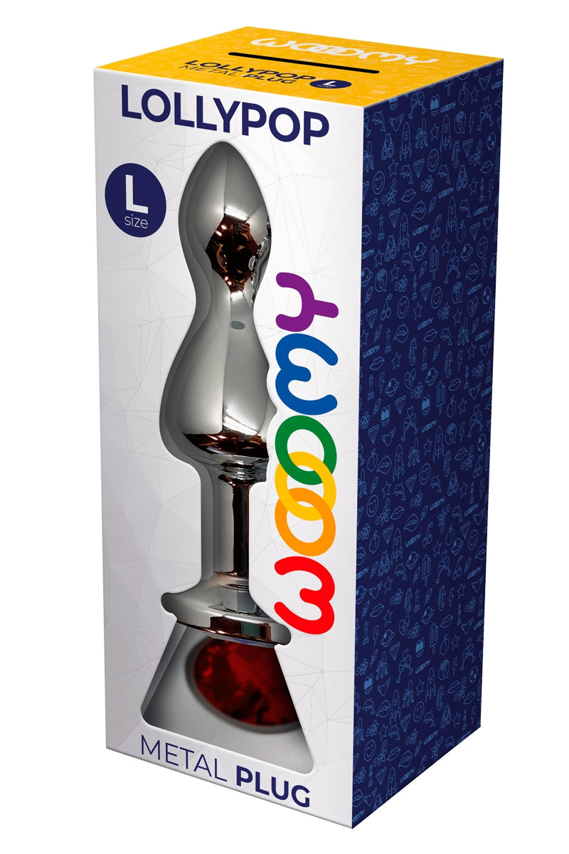 Plug bijou Lollypop rouge L - Wooomy — vue 3