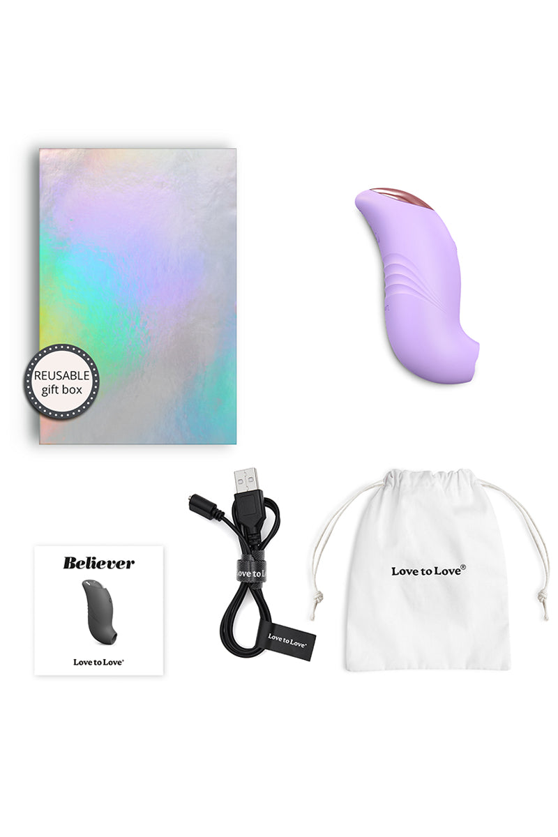 Stimulateur clitoridien Believer mauve - Love to Love — vue 3