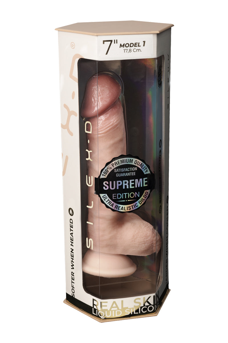 Gode Real Skin Supreme Model 1 flesh 17,8 cm - SilexD — vue 3