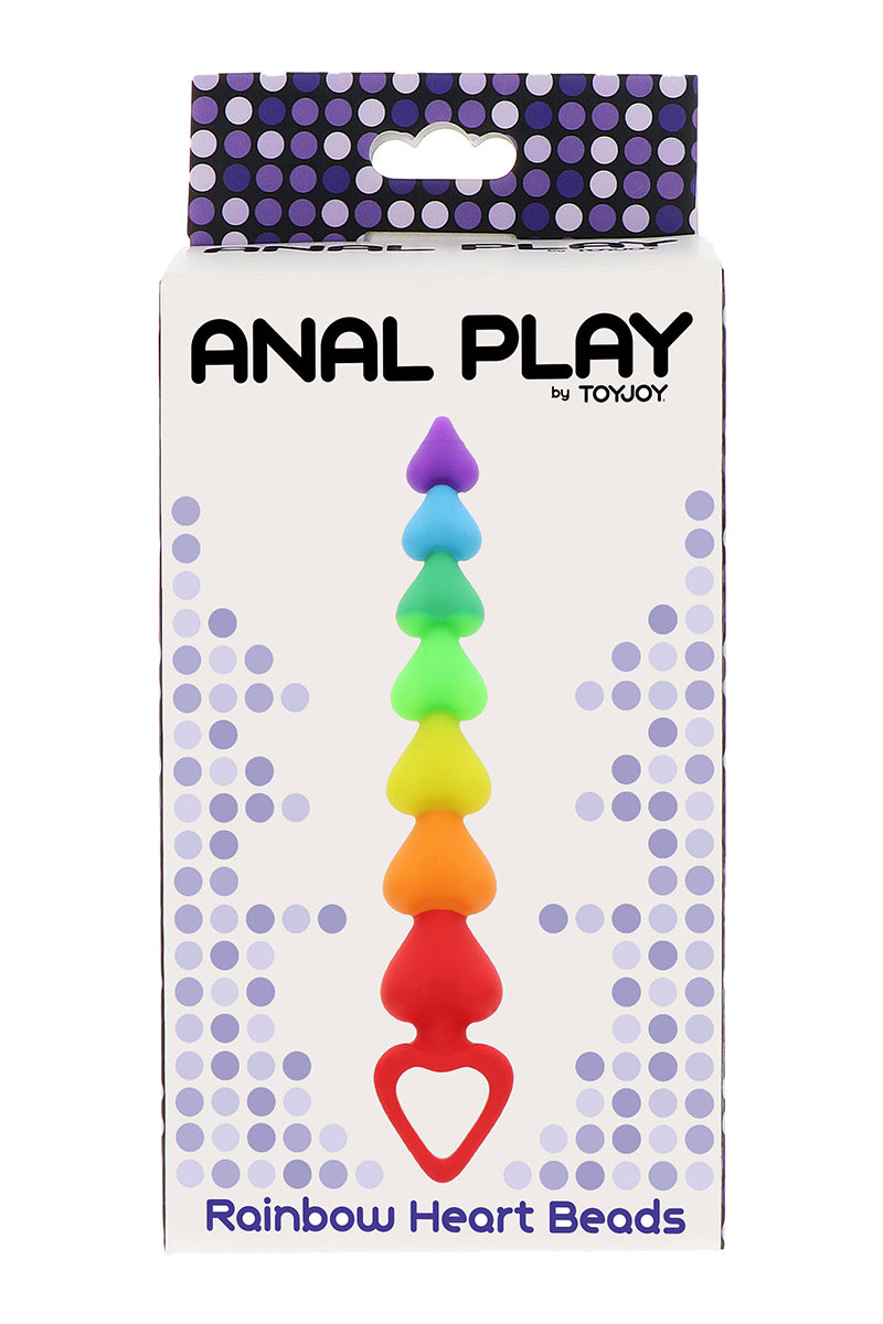 Stimulateur anal Rainbow Heart Beads - Toyjoy — vue 3