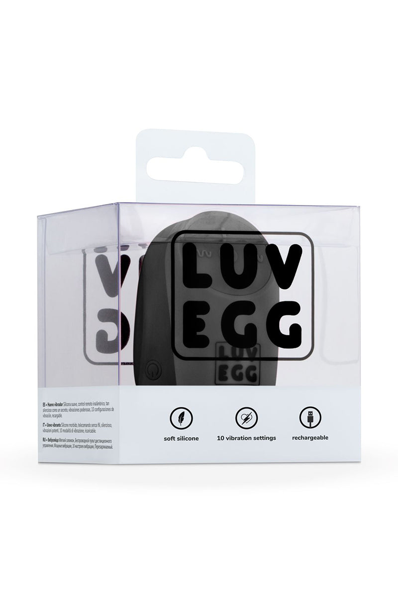 Œuf vibrant télécommandé noir Luv Egg, vue 5