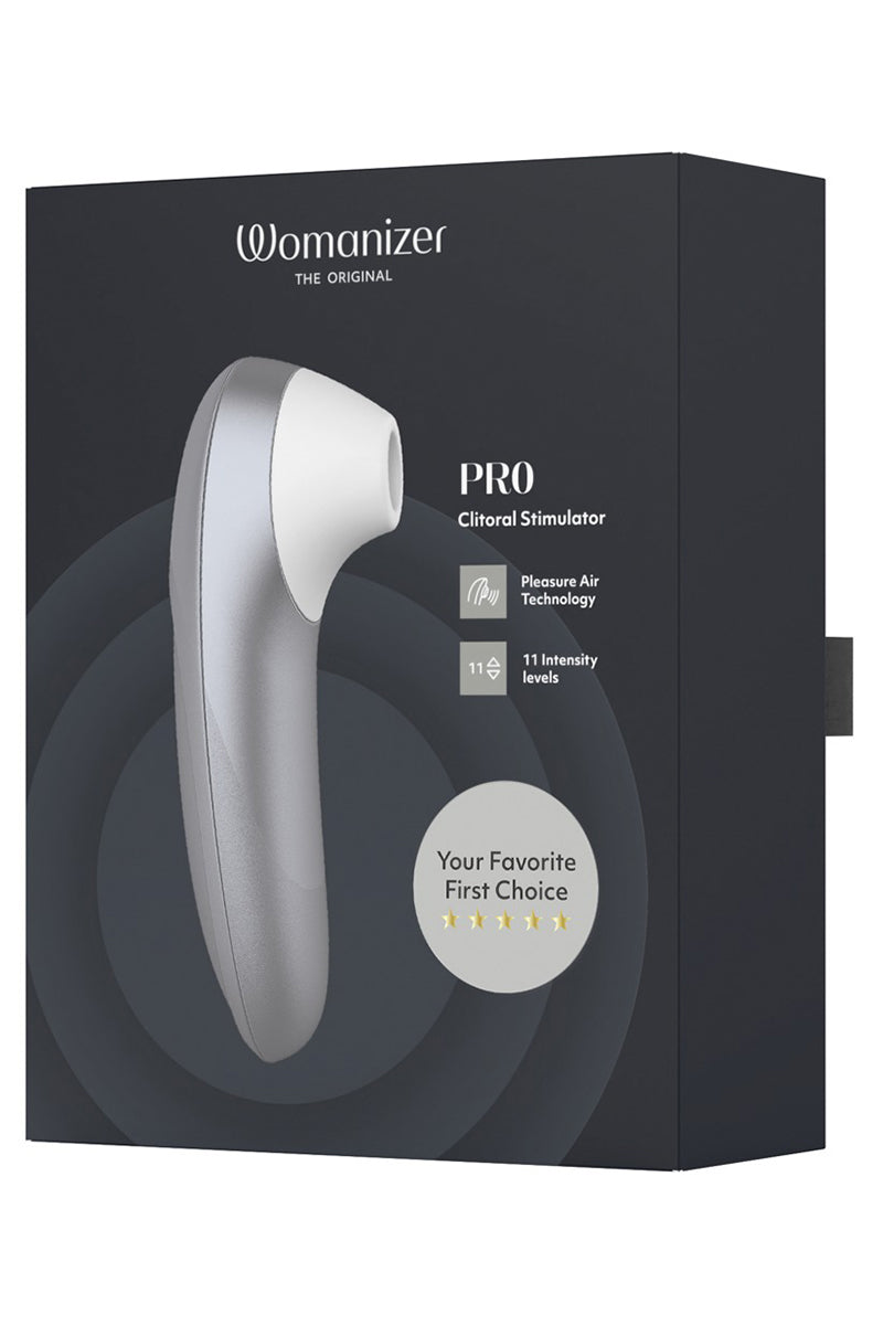 Stimulateur clitoridien Womanizer Pro argent — vue 3