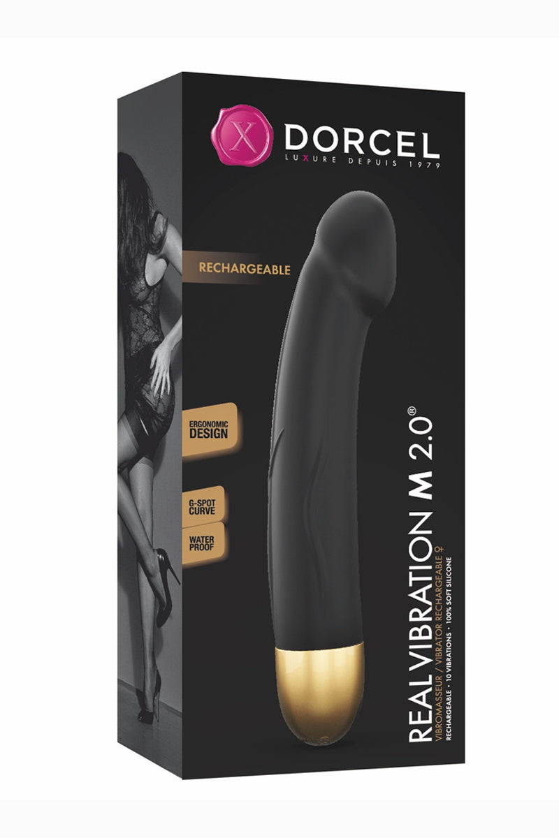 Vibro rechargeable Real Vibration gold M 2.0 - Dorcel — vue 3