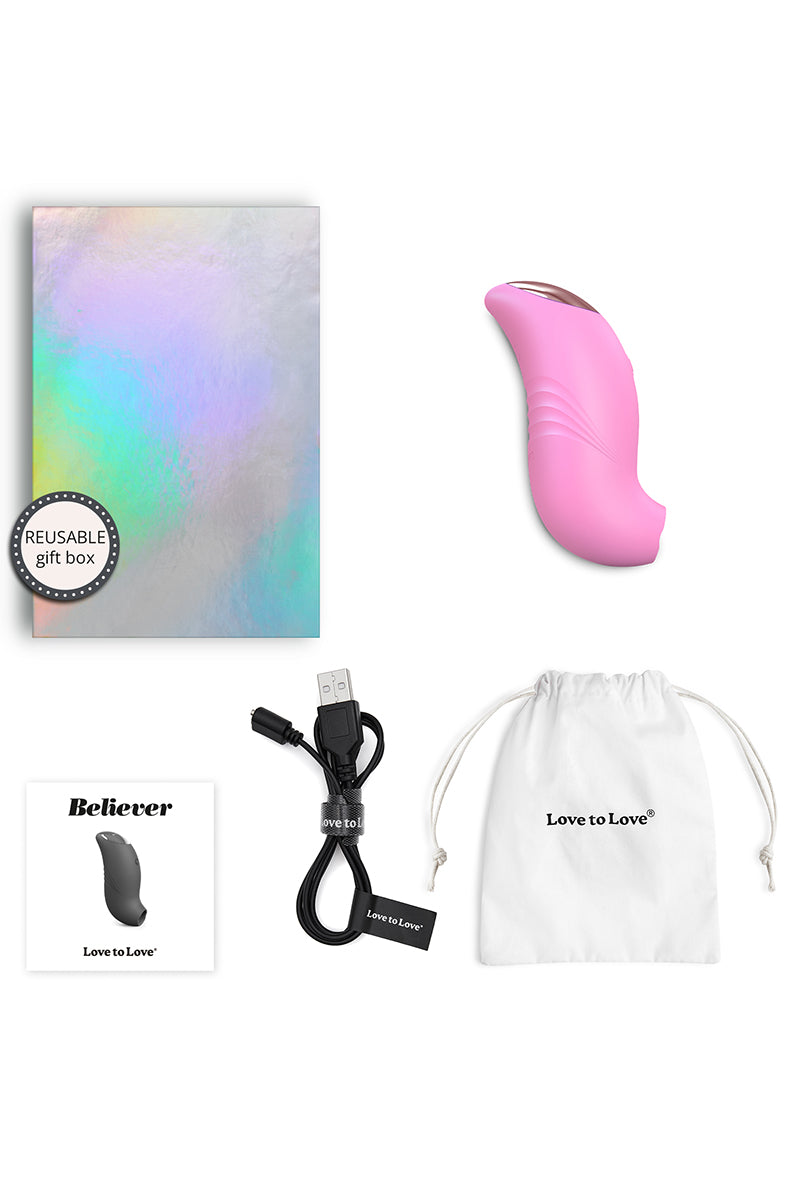 Stimulateur clitoridien Believer rose - Love to Love — vue 3