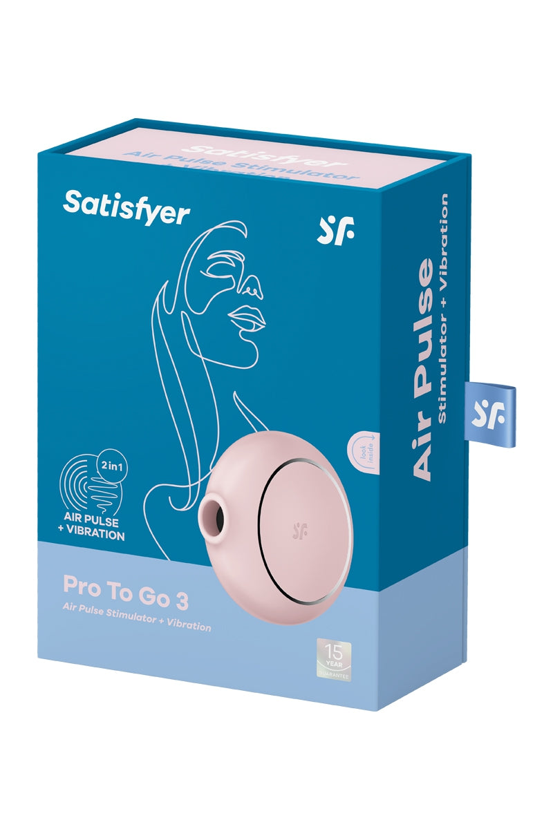 Stimulateur Satisfyer Pro To Go 3 rose — vue 3
