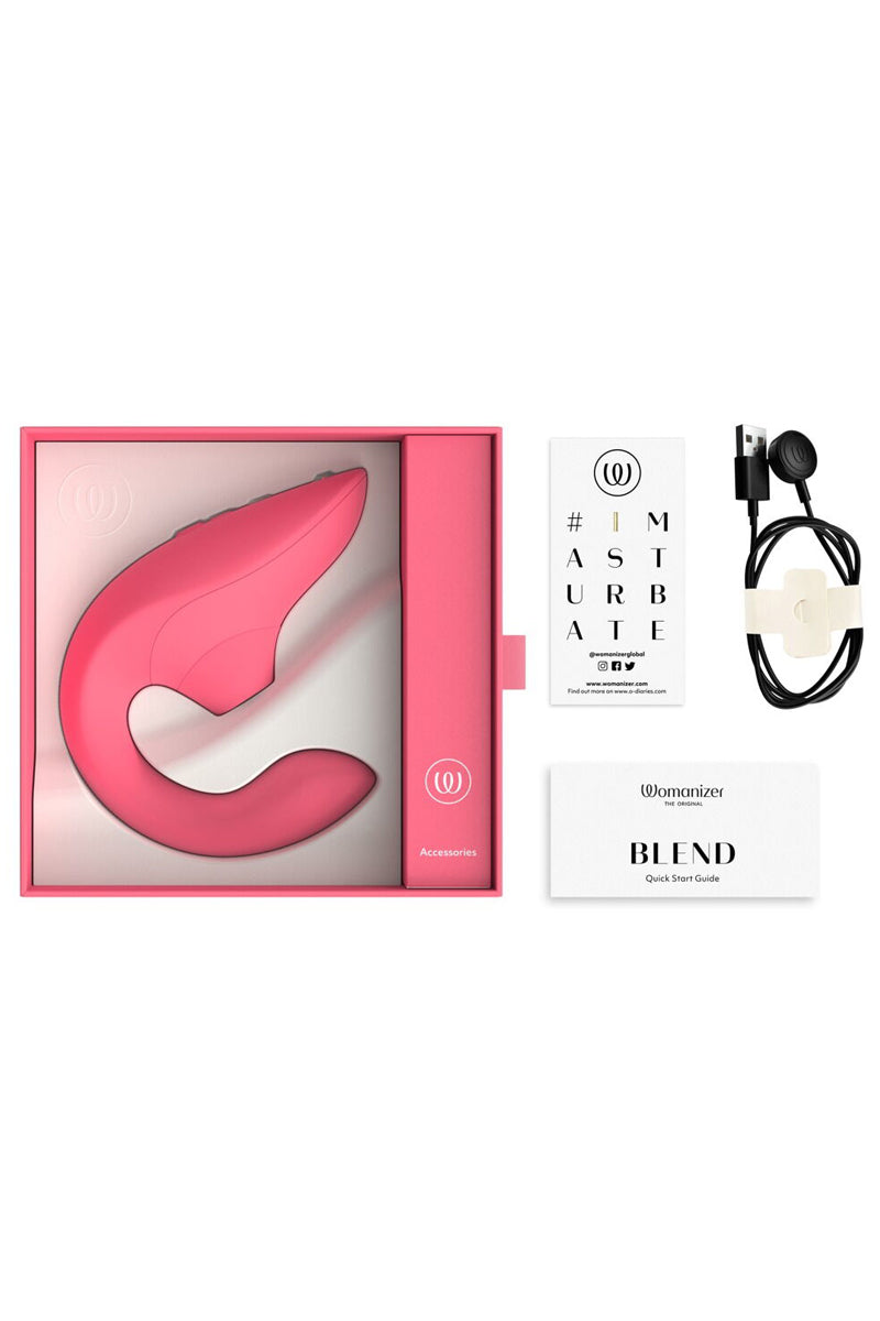 Double stimulateur Womanizer Blend rose éclatant — vue 3